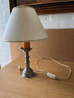 Tafellamp op voet in tin, Huis en Inrichting, Ophalen, Zo goed als nieuw