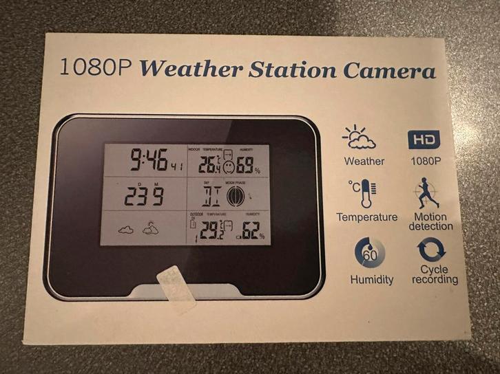 Weerstation met verborgen camera - Nieuw, Electroménager, Électroménager & Équipement Autre, Neuf, Enlèvement