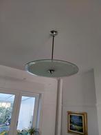 Lustre art deco, Huis en Inrichting, Lampen | Kroonluchters, Ophalen, Zo goed als nieuw, Glas