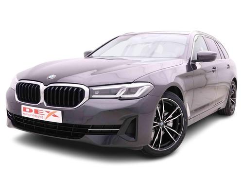 BMW 5 518dA MHEV Touring + Pro GPS + Leder/Cuir + LED Lights, Autos, BMW, Entreprise, Série 5, ABS, Airbags, Air conditionné, Alarme