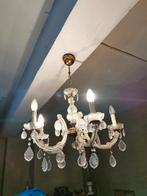 Lustre en verre avec 2 appliques, Enlèvement, Verre