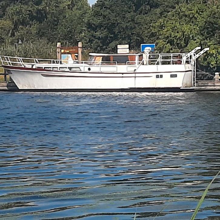 : Robuuste 12 meter Kotter 2 80 pk dieselmotoren, Watersport en Boten, Motorboten en Motorjachten, Ophalen