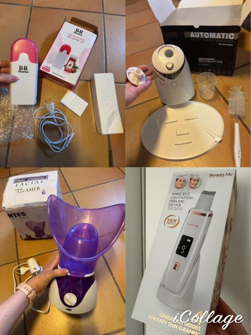 set 4 beauty apparaten set, Handtassen en Accessoires, Uiterlijk | Gezichtsverzorging, Zo goed als nieuw, Ophalen of Verzenden