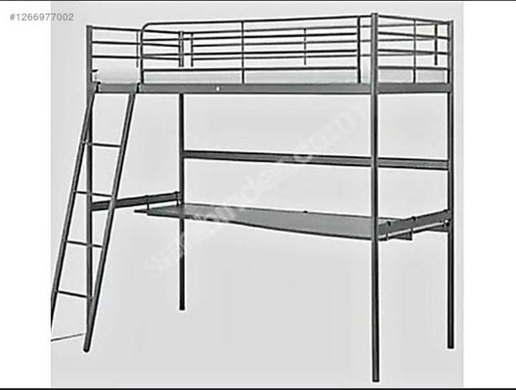 Hoogslaper  IKEA SVARTA-serieI., Huis en Inrichting, Slaapkamer | Stapelbedden en Hoogslapers, Zo goed als nieuw, Hoogslaper, 200 cm