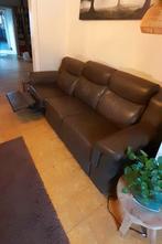 Driezit zetel met relax, Ophalen, Zo goed als nieuw, Kunststof