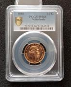 Gouden tientje 1886 PCGS MS66, Postzegels en Munten, Ophalen of Verzenden, Goud