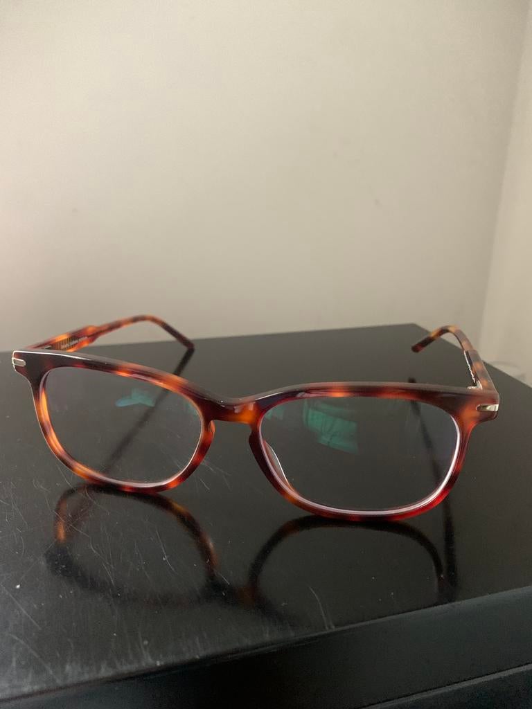 Polette bril van eco-acetaat met schildpadmontuur, Ophalen of Verzenden, Zo goed als nieuw, Bruin, Bril