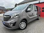 Opel Vivaro DOUBLE CABINE 6 PLACES CUIR CHASSIS LONG EURO 6B, Autos, Cuir, Argent ou Gris, Achat, Vivaro