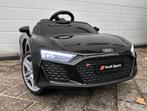 Audi R8 12v zwart Afstands. - Bluetooth - Leder en Rubberba, Ophalen of Verzenden, Nieuw
