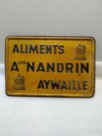 Alph Nandrin eetbord 1958, Verzamelen, Merken en Reclamevoorwerpen, Reclamebord, Ophalen of Verzenden, Zo goed als nieuw