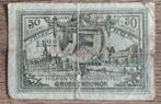 50 centimes Grobbendonck 1915 - Argent d'urgence, Enlèvement ou Envoi, Autres, Objet d'art