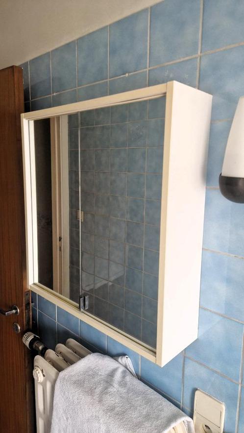 Armoire de salle de bain avec miroir - style pharmacie, Huis en Inrichting, Badkamer | Badkamermeubels, Zo goed als nieuw, Spiegelkast