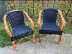 Set van 2 rotan stoelen, Tuin en Terras, Ophalen, Gebruikt, Rotan