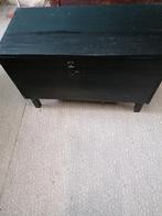 Oude koffer zwart, L94 Br 46 H63 cm, Ophalen, Gebruikt