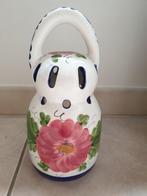 Keramiek Lantaarn Blauw Wit Met Bloem, Huis en Inrichting, Ophalen, Gebruikt, Blauw, Aardewerk of Porselein