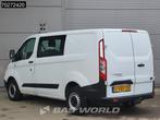 Ford Transit Custom 105pk Dubbel Cabine Euro6 Trekhaak Airco, Auto's, Bestelwagens en Lichte vracht, Euro 6, 4 cilinders, Wit