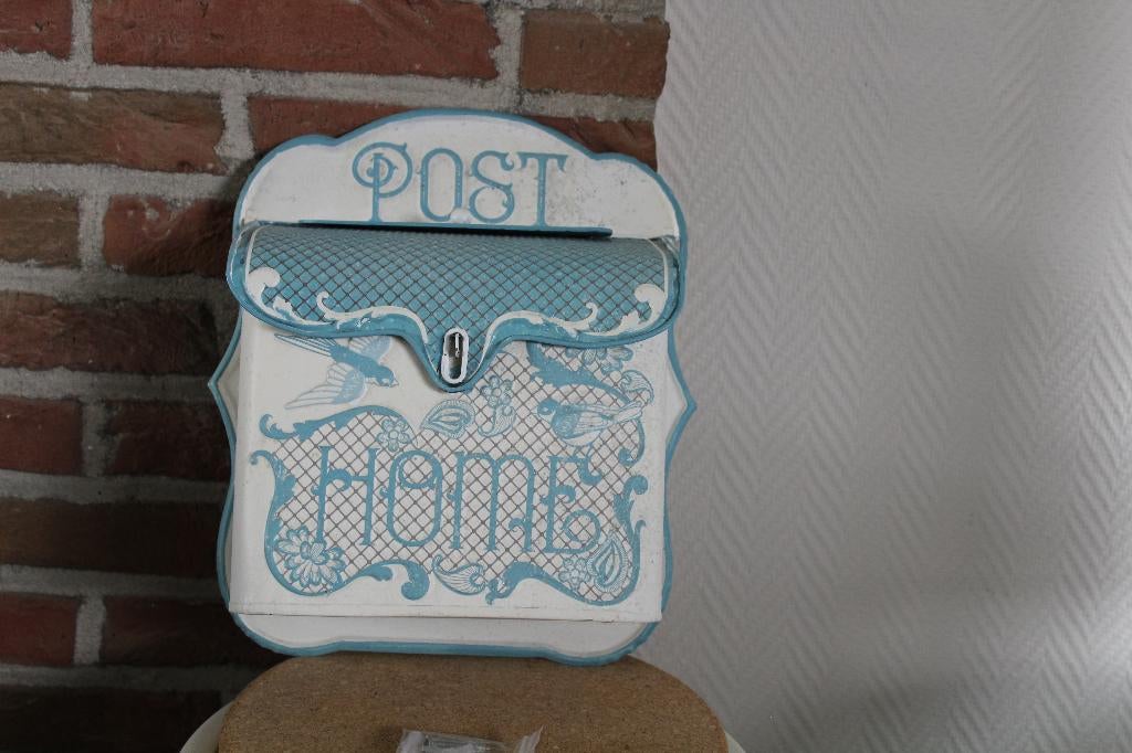 Boîte aux lettres « Home », motif hirondelle. Nostalgie., Jardin & Terrasse, Boîtes aux lettres, Neuf, Murale, Autres matériaux