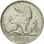 België 1 franc, 1939, Postzegels en Munten, Munten | België, Ophalen of Verzenden, Losse munt