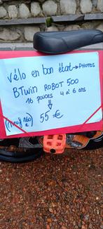 Vélo garçon 4 ans à 6 ans, Fietsen en Brommers, Fietsaccessoires | Overige Fietsaccessoires, Ophalen of Verzenden, Zo goed als nieuw