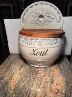 Antieke zoutpot Boch Freres La Louviere, Antiek en Kunst, Ophalen