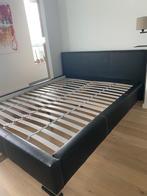 bed + lattenbodem, Maison & Meubles, Chambre à coucher | Lits, 160 cm, Deux personnes, Noir, Modern