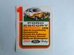 Autocollant Ford Escort Gilbert Staepelaere 1978, Collections, Envoi, Comme neuf, Voiture ou Moto