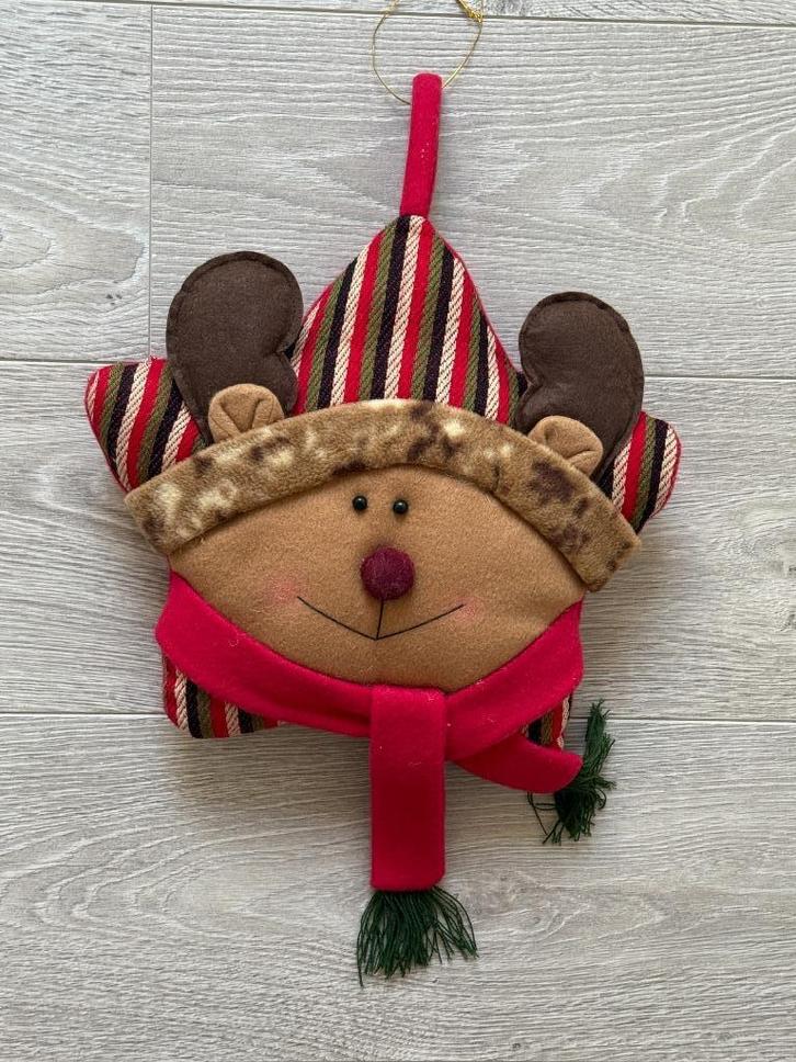 Kerstster knuffel rendier, Diversen, Kerst, Nieuw, Ophalen of Verzenden