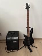 Basgitaar Ibanez (linkshandig!) met Warwick amp, Muziek en Instrumenten, Snaarinstrumenten | Gitaren | Bas, Ophalen, Zo goed als nieuw