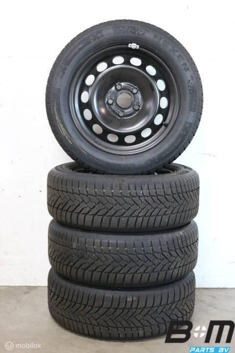 Set 16 inch velgen + winterbanden Audi A3 8V 8V0601027A, Auto-onderdelen, Banden en Velgen, Banden en Velgen, Winterbanden, 16 inch