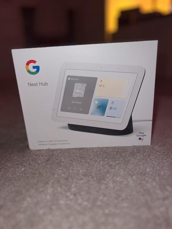 Google Nest Hub 2, Maison & Meubles, Sonnettes, Comme neuf, Enlèvement