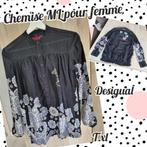 Chemise ML pour femme-noir avec motifs-Desigual-T.XL, Vêtements | Femmes, Vêtements Femmes Autre, Desigual, Enlèvement ou Envoi