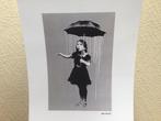 Belle lithographie Banksy Nola blanche 50 haut/35 large, Enlèvement ou Envoi