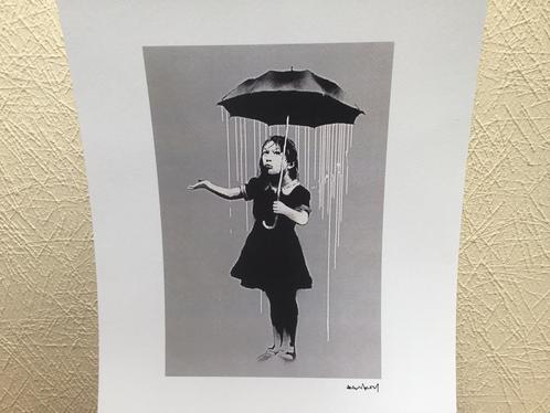 Mooie Banksy litho Nola withe 50hoog/35breed nr6-150, Antiek en Kunst, Kunst | Litho's en Zeefdrukken, Ophalen of Verzenden