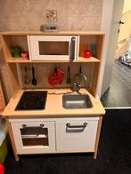 Keukentje met veel accessoires en winkelkarretje, Kinderen en Baby's, Speelgoed | Speelkeukens, Ophalen, Zo goed als nieuw