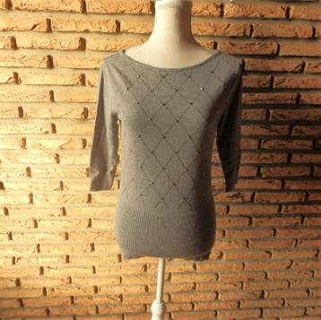 ( 25)- pull femme t.38 gris - melrose -