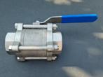 RVS 3 delige  bolkraan  van 1,5 duim, Ophalen, Nieuw, Inox