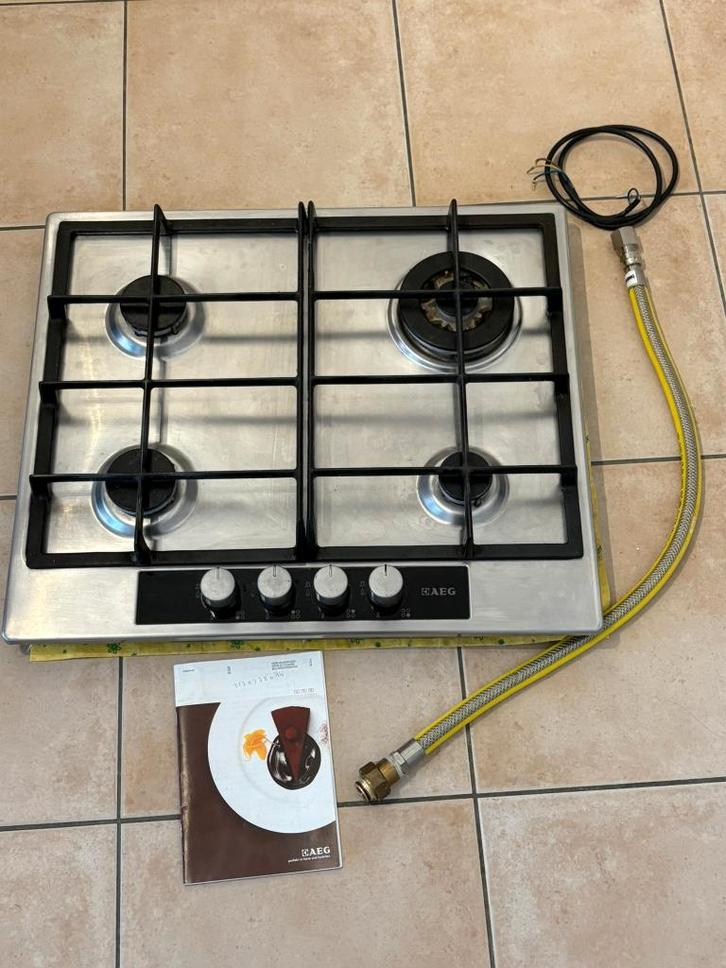 AEG gaskookplaat met gasslang, Maison & Meubles, Cuisine | Éléments de cuisine, Utilisé, Moins de 100 cm, 50 à 100 cm, 25 à 50 cm