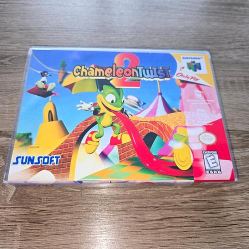 Chameleon Twist 2 N64 Game Case (2), Games en Spelcomputers, Games | Nintendo 64, Zo goed als nieuw, Verzenden
