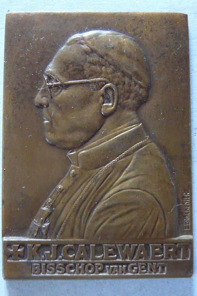 School en gezin 1955 - 1958 dankbaar Callewaert bisschop, Verzamelen, Religie, Gebruikt, Christendom | Katholiek, Beeld(je), Ophalen of Verzenden
