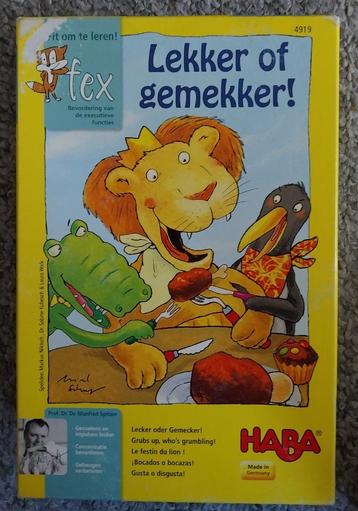 Lekker of gemekker spel van HABA voor kleuters beschikbaar voor biedingen