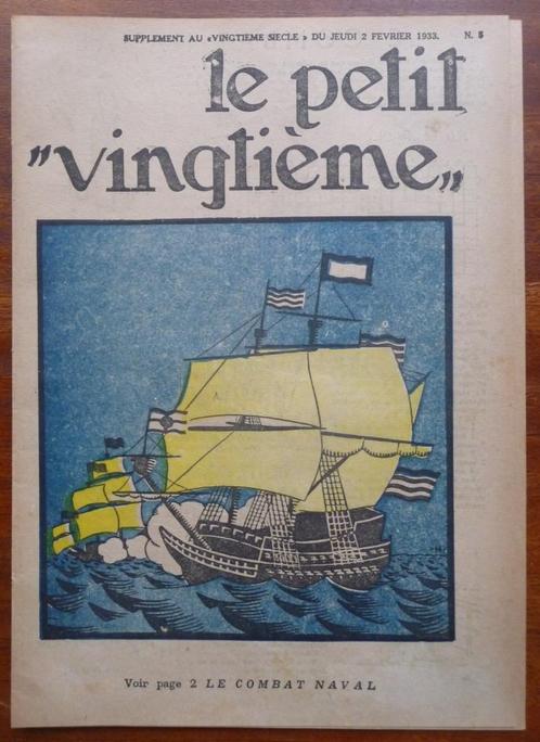TINTIN – PETIT VINGTIEME – n 5 du 2 FEVRIER 1933, Livres, BD, Utilisé, Une BD, Envoi