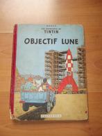 Hergé / TINTIN - Objectif Lune - 1953, Gelezen, Ophalen of Verzenden, Eén stripboek, Hergé