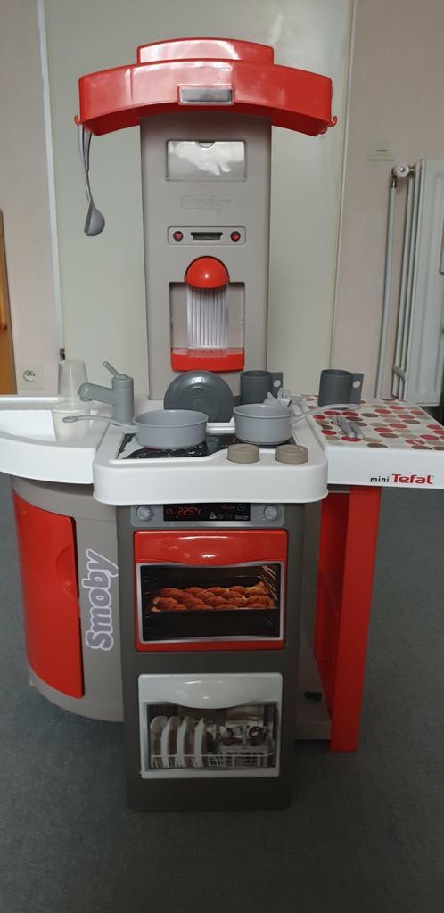 Smoby Tefal Opencook inklapbare keuken met accessoires, Kinderen en Baby's, Speelgoed | Speelkeukens, Gebruikt, Speelkeuken, Kunststof