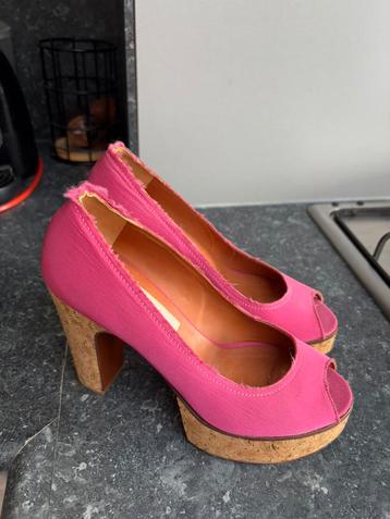 Talons Lanvin pointure 36, Lanvin, Espadrilles, Rose, Enlèvement