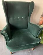 IKEA Strandmon groene velourse fluweel fauteuil, Huis en Inrichting, Ophalen, Gebruikt