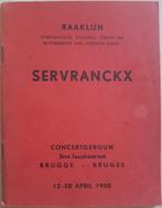 Servranckx - Concertgebouw Brugge - 1958 (exclusief!), Boeken, Kunst en Cultuur | Beeldend, Gelezen, Ophalen of Verzenden, Marcel Duchateau