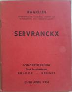 Servranckx - Concertgebouw Brugge - 1958 (exclusief!), Gelezen, Ophalen of Verzenden, Marcel Duchateau, Schilder- en Tekenkunst