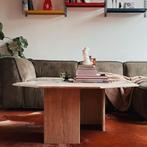 vintage travertin salontafel, Overige vormen, 50 tot 100 cm, Minder dan 50 cm, Overige materialen