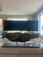 Lamp op houten sokkel, Huis en Inrichting, Ophalen, Metaal, Nieuw, Eigentijdse stijl