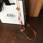 Halsketting van Titto, Handtassen en Accessoires, Kettingen, Ophalen of Verzenden, Nieuw, Roze, Steen of Mineraal